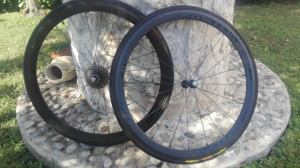 altra - Ruote carbonio bici da corsa (no brand) profilo 38mm tubolare