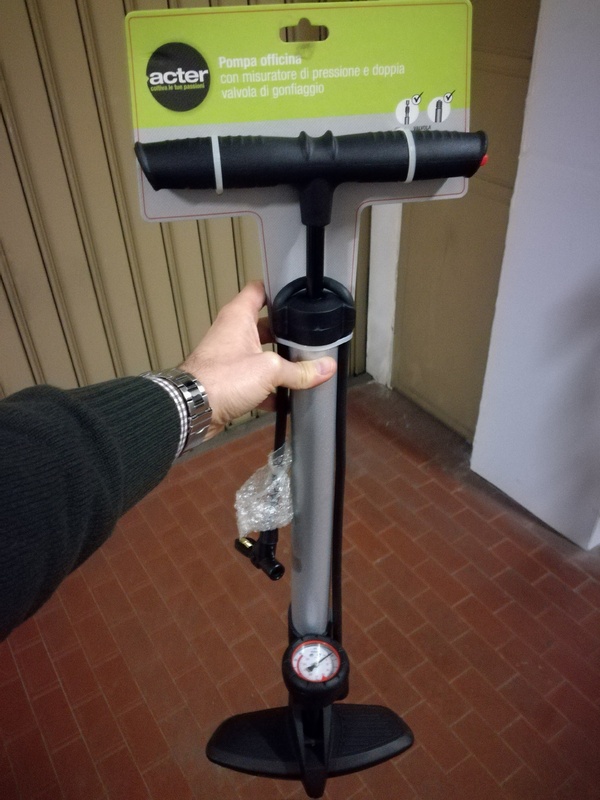 altra - POMPA BICI PROFESSIONALE CON MANOMETRO