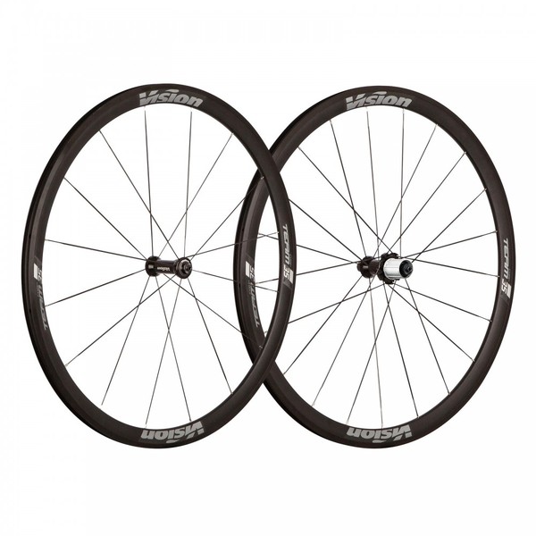 Vision - Coppia di Ruote Vision Team Comp 30 SL Complete di copertoni e pacco pignone 11/28 10V