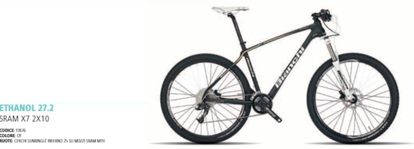 Bianchi - Ethanol 27.2 SRAM X7 2x10 (colore OY)