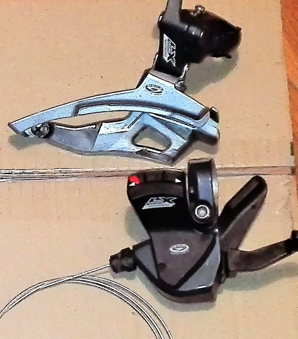 Shimano - Comando e deragliatore 3x Shimano deore LX