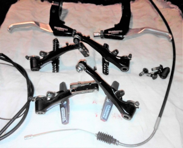Shimano - impianto freni vbrake completo