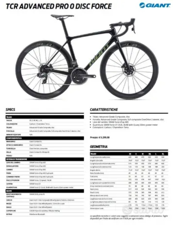 Giant - Tcr advanced pro 0 disc force 